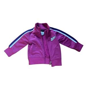 Nike Baby Girl Fuchsia Full-Zip Track Jacket| 9-12mo